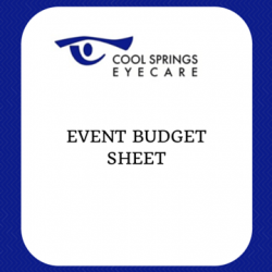 Event Budget Sheet
