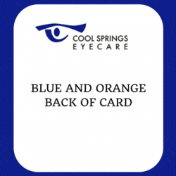 Blue and Orange Card Back Side