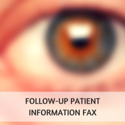 Follow Up Patient Information Fax