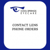 Contact Lens Phone Order Slip