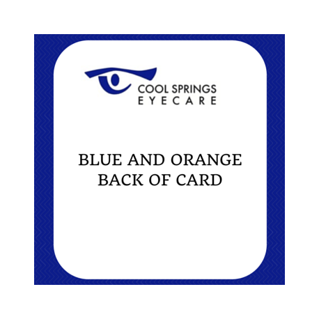 Blue and Orange Card Back Side Blue and Orange Card Back Side