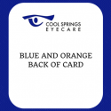 Blue and Orange Back of Card