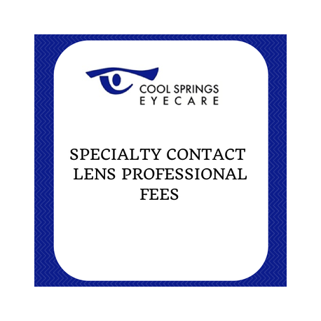 Specialty Contact Lens Fee Schedule