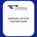 Opening Duties - Technicians