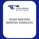 Staff Meeting Minutes Template
