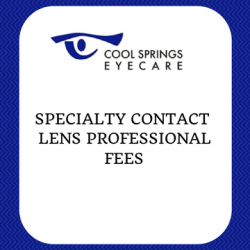 Specialty Contact Lens Fee Schedule